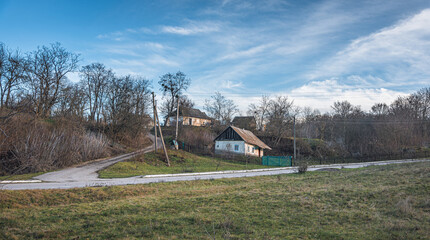 Faded nature in late summer and autumn