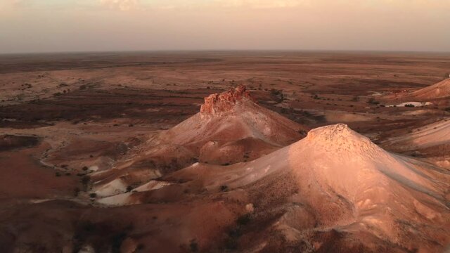 Panoramic views over the Breakaways, Coober Pedy, Australia