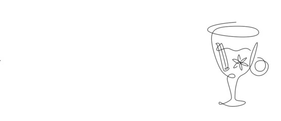 bottle of champagne. One line, line art, outline.