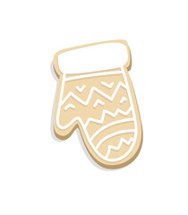 Christmas cookies set. Gingerbread for X-mas. Stars and home cookies form.