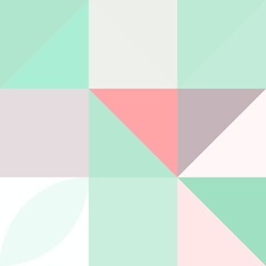 Minimal simple mosaic geometric colorful artistic background wallpaper design pattern