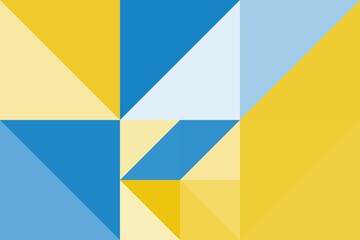 Obraz premium Minimal simple mosaic geometric colorful artistic background wallpaper design pattern