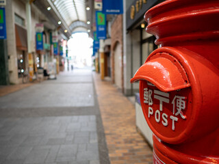郵便ポストのある風景