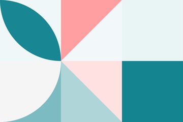 Obraz premium Minimal simple mosaic geometric colorful artistic background wallpaper design pattern