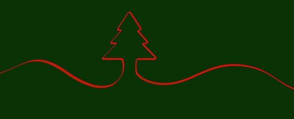 winter merry christmas card modern 3d minimal