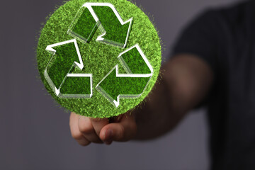 Recycling. Green recycle eco symbol