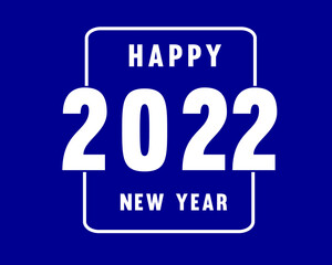 2022 Happy new year design template. Logo Design for calendar, greeting cards or print. Minimalist design trendy backgrounds for branding, banner, cover, card. Vector illustration.