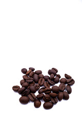 coffee beans isolated on white