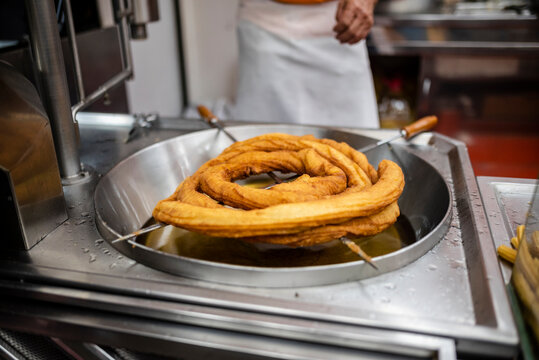 Traditional Iberian tasty sweets called fartura ready to sell