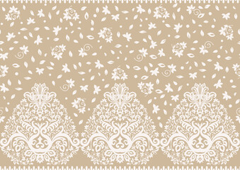 Classical luxury old fashioned damask ornament, royal victorian floral baroque. Seamless pattern, background. Vector illustration in soft colors.