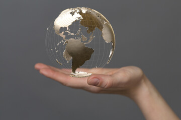 World map point, line, composition, representing the global, Global network connection,international meaning.