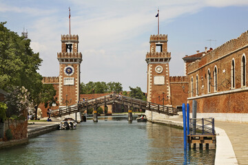 Arsenal (Arsenale di Venezia) in Venice. Region Veneto. Italy