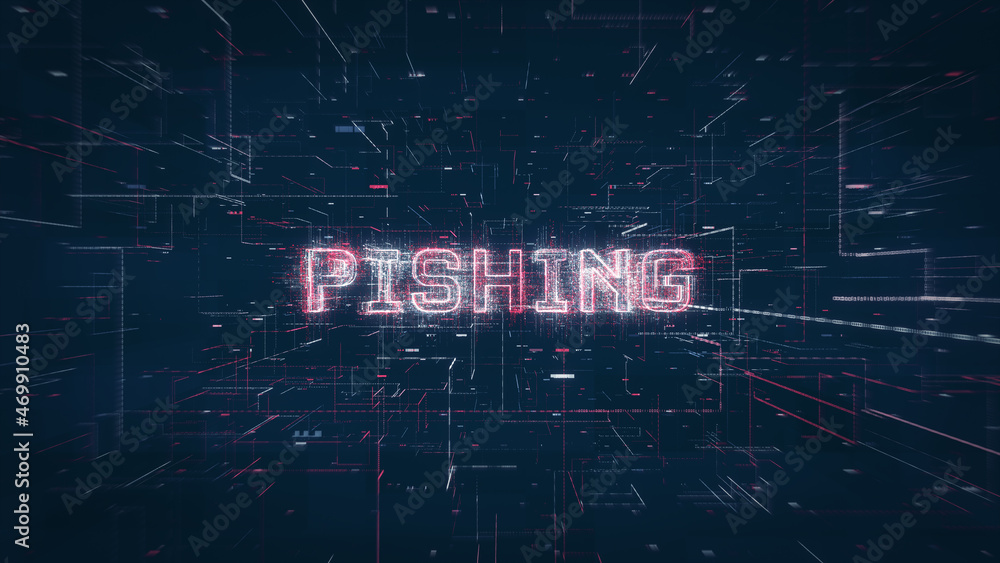 Poster pishing title key word on a binary code digital network background