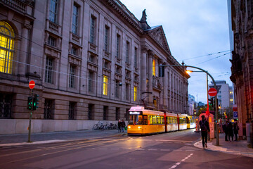 Germany, Berlin, Museum Island, public transport, light rail tram