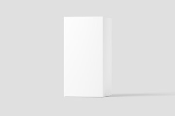 Rectangle Box White Blank Mockup
