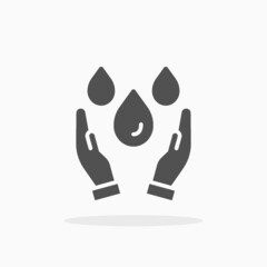 Save Water icon. Vector illustration. Enjoy this icon for your project.