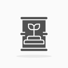 Barrel Biofuel icon. Vector illustration. Enjoy this icon for your project.