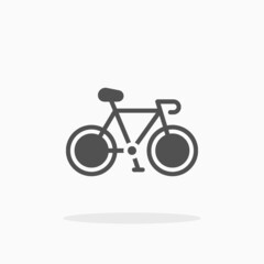 Bicycle icon. Vector illustration. Enjoy this icon for your project.