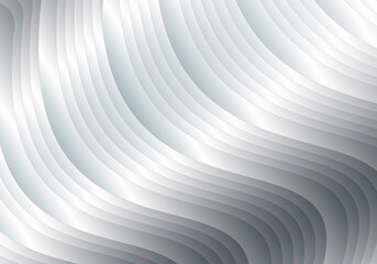 Fondo plateado ondulado en gris y blanco