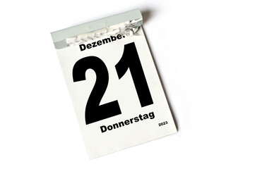 21  Dezember 2023