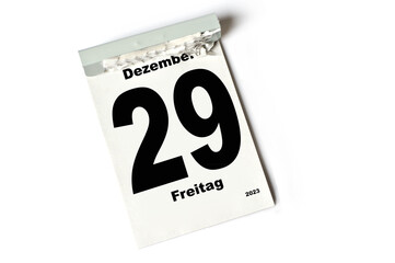 29  Dezember 2023