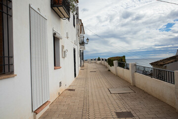 Fototapeta premium calles de casa blancas mediterráneo Altea 