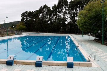Swimming pool in the park