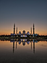 silhouette of mosque