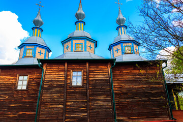Obraz premium Old wooden church in Pereyaslav, Ukraine