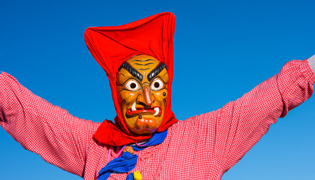 Swabian-Alemannic carnival &bdquo;Fasnet&ldquo; in South Germany_Germany, Europe.