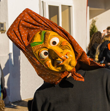 Swabian-Alemannic carnival „Fasnet“ in Buehl, South Germany_Baden Wuerttemberg, Germany, Europe