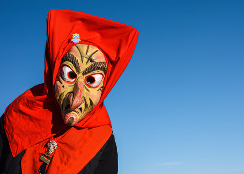 Swabian-Alemannic carnival &bdquo;Fasnet&ldquo; in South Germany_Germany, Europe.