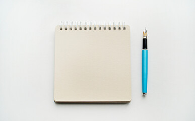 notebook and pen