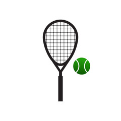 Tennis sport logo design vector template