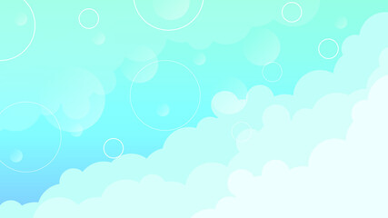 Abstract Colorful Gradient Background With Color Geometric Figures. Different Shapes And White Line Vector Design Style