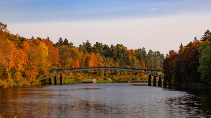 Bridge in autumn
