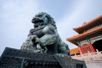 Dragon statue in Forbidden City, Beijing China.