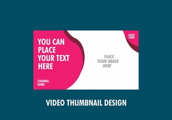 Unique and colorful graphic of video thumbnail