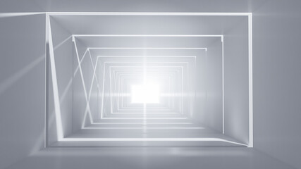 Abstract Futuristic empty floor and room Sci-Fi Corridor With light for showcase,room,interior,display products.Modern Future cement floor and wall background technology interior concept.3d render