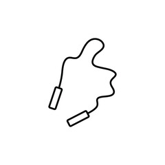 skipping rope vector icon jumping-rope sign