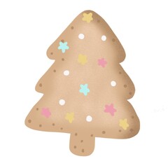 Christmas tree cookie.