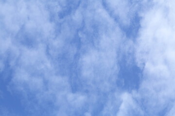 Fresh blue sky with white clouds, 