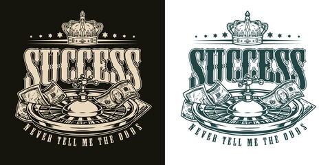 Gambling vintage badge