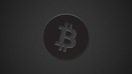 bitcoin cryptocurrency coin on colorful background, cryptocurrency concept