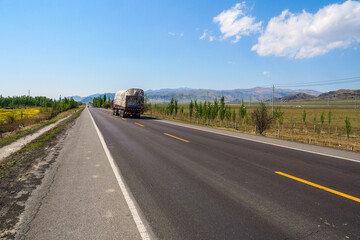 National road traffic logistics transportation