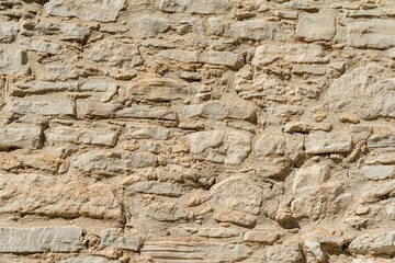 Close up photo of old stone wall