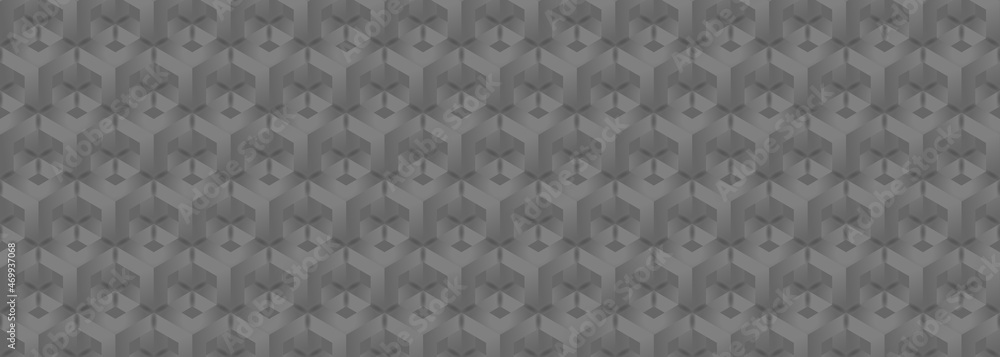 Poster abstract geometric background. dark black color tone. vector pattern 3d