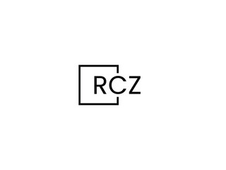RCZ letter initial logo design vector illustration