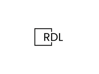 RDL letter initial logo design vector illustration
