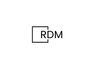 Fototapeta premium RDM letter initial logo design vector illustration